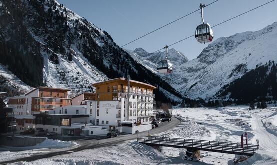 hotel Pitztal valley at the slopes