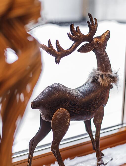 deer decoration in hotel