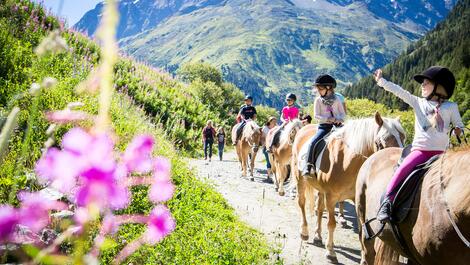 horse riding in the Pitztal