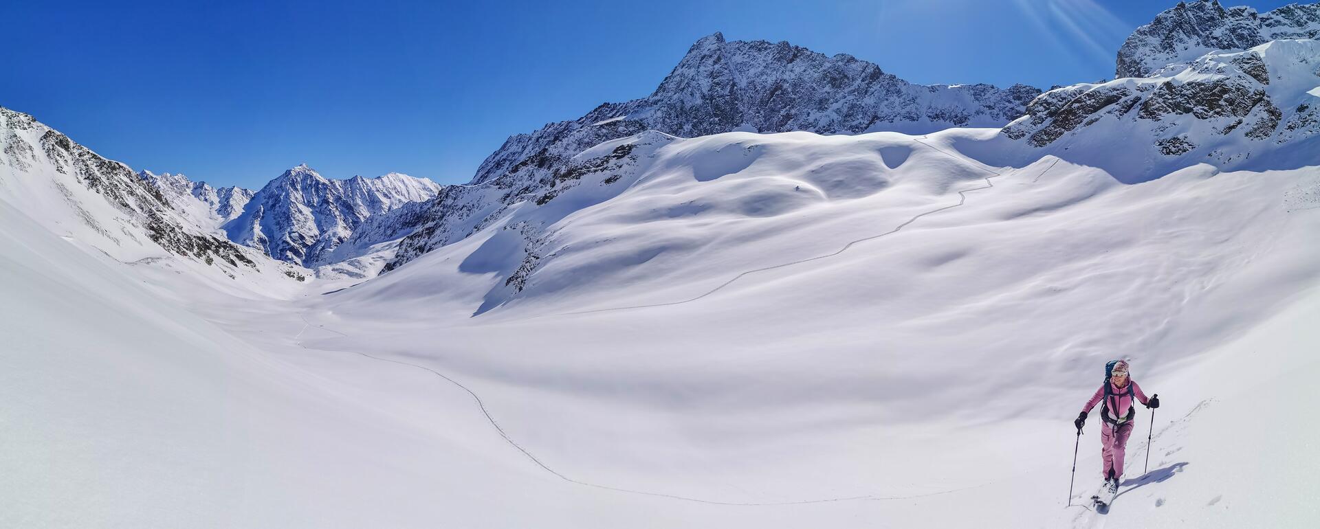 ski touring in the Pitztal valley