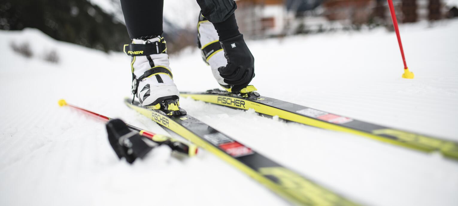 Cross-country ski trail directly at the hotel
