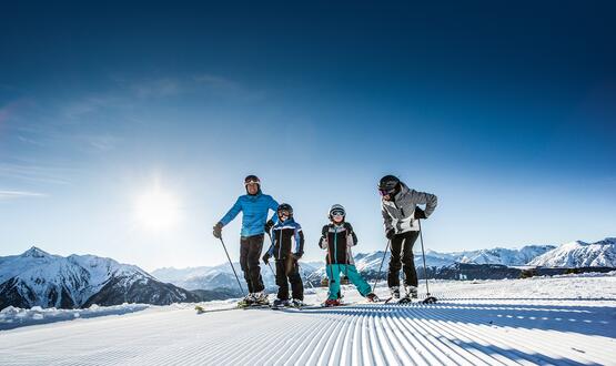 family ski vacation in Pitzal valley