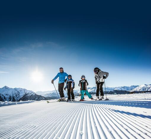 family ski vacation in Pitzal valley