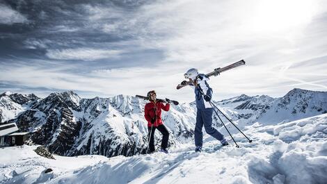 winter skiing vacation Pitztal valley