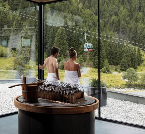 hotel with panorama sauna
