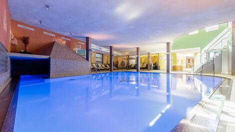 indoor swimming pool in hotel