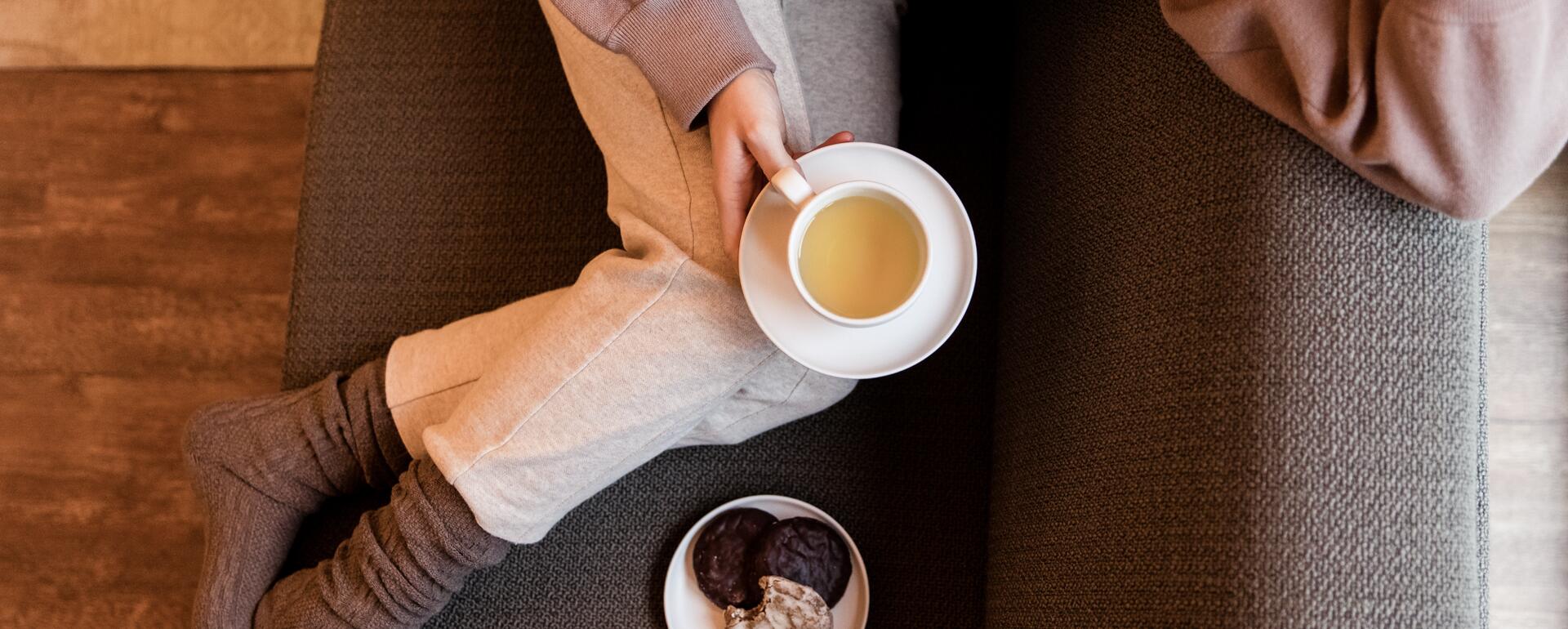 relax with tea in wellness hotel Pitztal Valley