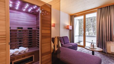 hotel room with own sauna